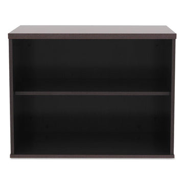 Alera® Alera Open Office Low Storage Cabinet Credenza, 29 1-2 X 19 1-8x 22 7-8, Walnut freeshipping - TVN Wholesale